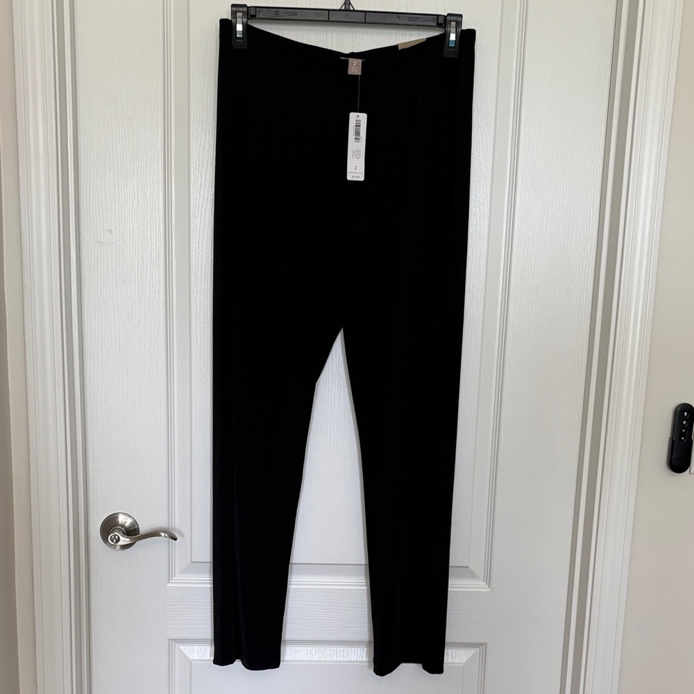 Chico's NWT Travelers Black Straight Pants